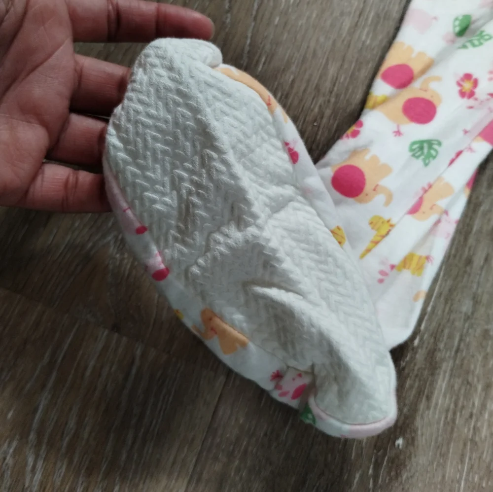 •Little Me 4T Zoo Safari Animals Onesie Zip Up Footies PJ Sleeper sleep wear - Picture 8 of 16